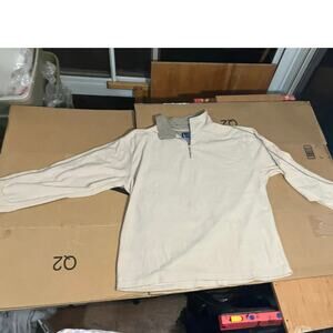 Artic Zone 2XL‎ Tan Quarter Zip Sweater, Long-Sleeve Zip Up Jacket, Outerwear